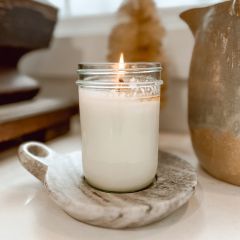 Handled Hand Carved Marble Dish