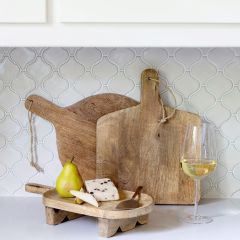 Handled Mango Wood Serving Board Set of 3