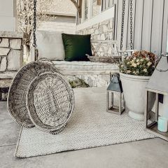 Handled Oval Willow Baskets Set of 3