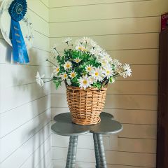 Handled Rattan Planter Basket