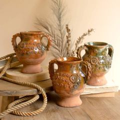 Handled Terracotta Chalice