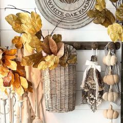 Handled Wicker Display Baskets Set of 2