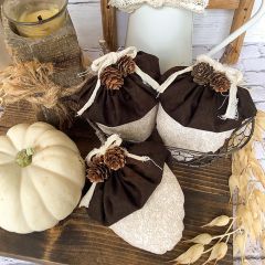 Handmade Acorn Bowl Fillers Set of 3