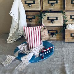 Handmade Americana Hat Tabletop Decor