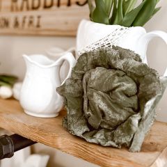 Handmade Decorative Cabbage Plush Set of 2