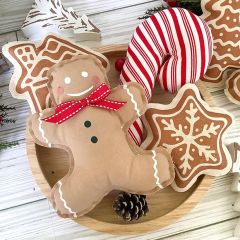 Handmade Fabric Gingerbread Man