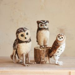 Handmade Owl Figurine One of Each