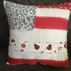 Handmade Patriotic Accent Pillow