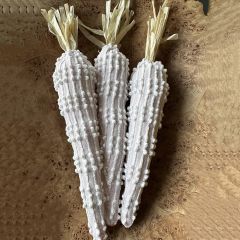 Handmade Pink Chenille Carrot Set of 3