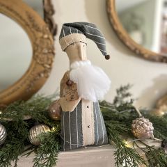Handmade Primitive Santa Shelf Sitter
