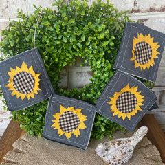 Handmade Primitive Sunflower Garland