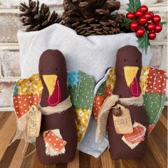 Handmade Primitive Turkey Doll Shelf Sitter
