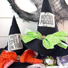 Handmade Primitive Witch Hat With Bow