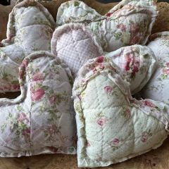 Handmade Quilted Fabric Heart Bowl Fillers Set of 3
