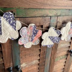 Handmade Quilted Flower Garland