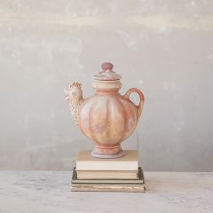 Handmade Rustic Terracotta Chicken Shaped Pitcher
