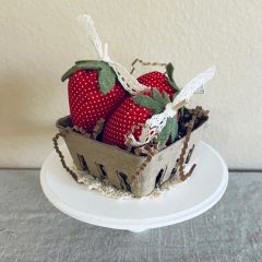 Handmade Strawberry Bowl Filler Set of 3