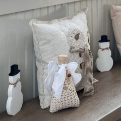 Handmade Vintage Lace Angel Shelf Sitter