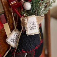 Handmade Vintage Patchwork Mitten with Tag