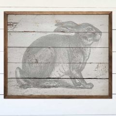 Handsome Hare Rustic Wall Art