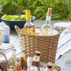 Handwoven Seagrass Ice Bucket