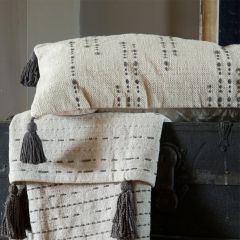 Handwoven Tasseled Lumbar Pillow