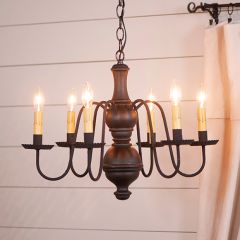 Hanging 6 Arm Farmhouse Chandelier