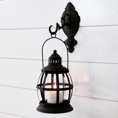Hanging Black Candle Lantern