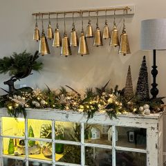 Hanging Brass Bells Wall Decor