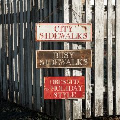 Hanging Christmas Carol Sign