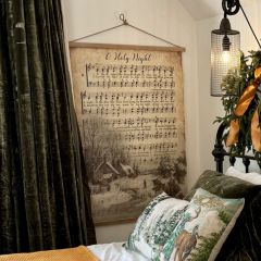 Hanging Christmas Music Tapestry Set of 2