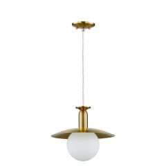 Hanging Gold Saucer Pendant Light