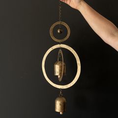 Hanging Hammered Metal Bells Wind Chime