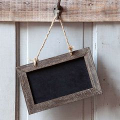 Hanging Rustic Chalkboard Sign Set of 2
