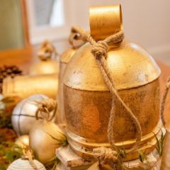 Hanging Rustic Metal Bell 10 Inch