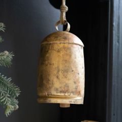 Hanging Rustic Metal Bell 12 Inch Set of 2