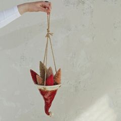 Hanging Santa Hat Planter