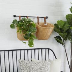 Hanging Wall Baskets on Metal Rod