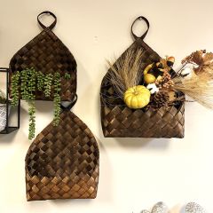 Hanging Woven Pocket Basket