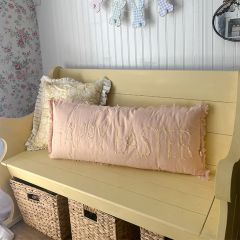 Happy Easter Pink Lumbar Pillow