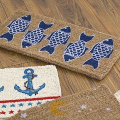 Harbor School Fish Coir Doormat