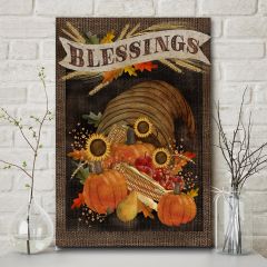 Harvest Blessings Canvas Wall Art