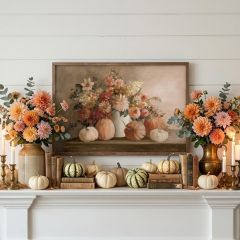Harvest Bouquet Pomegranate By Julia Purinton Wall Art