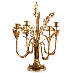 Harvest Charms Antique Gold Candelabra