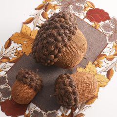 Harvest Embroidery Leaf Placemat