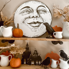 Harvest Hollow Man in the Moon Wall Decor