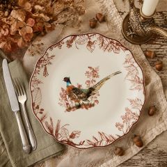 Harvest Hunt Scalloped Pheasant Dinner Plate