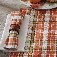 Harvest Plaid Dinner Napkin Set of 4