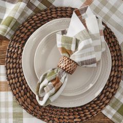 Harvest Plaids Cotton Napkin Set of 4