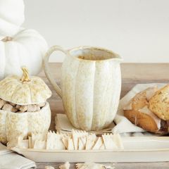 Harvest Pumpkin Stoneware Pitcher